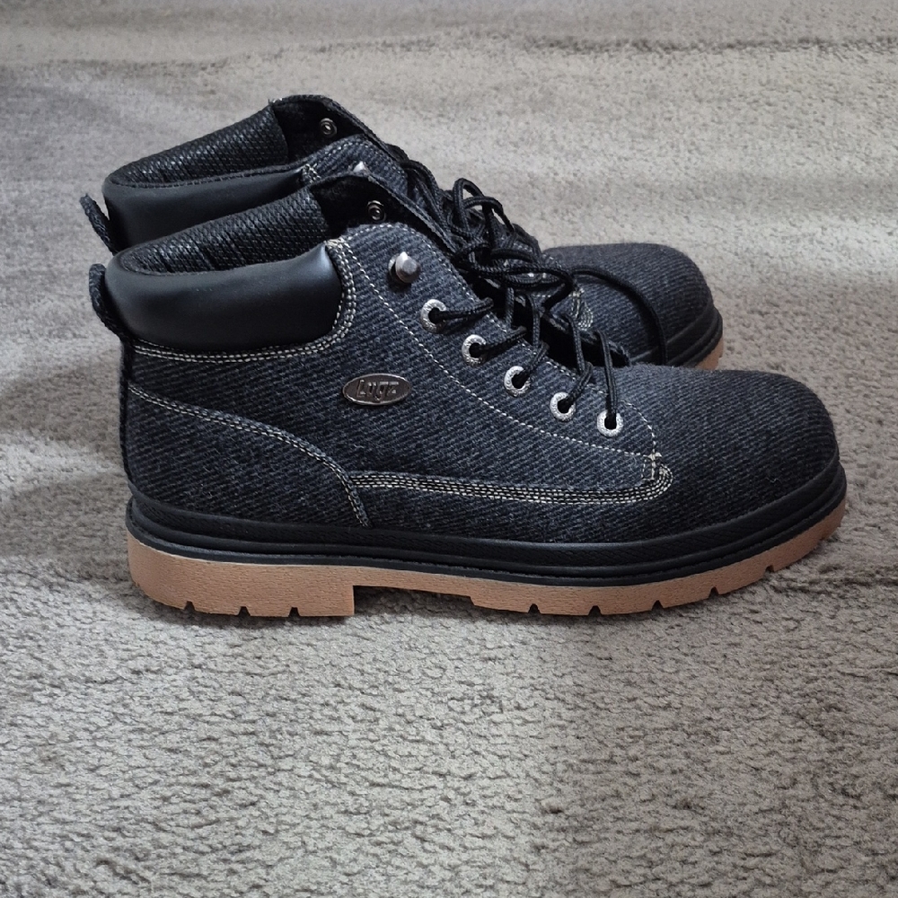 Lugz Charcoal/Blue Drifter Peacoat Chukka Men's Ankle Boots-Size 11.5